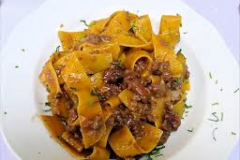 pappardelle al rag di selvaggina